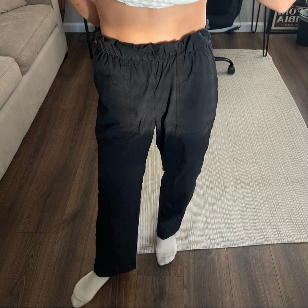 Nylon Straight Leg Pant